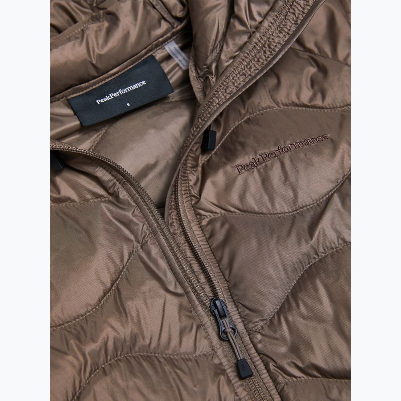 Dámská péřová bunda Peak Performance Helium Down Hood terrain tan 9