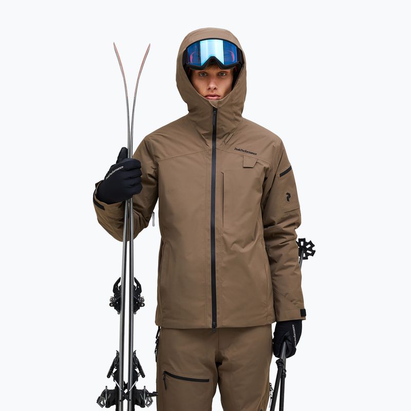 Pánská bunda Peak Performance Alpine GTX 2L Insulated Shell terrain tan