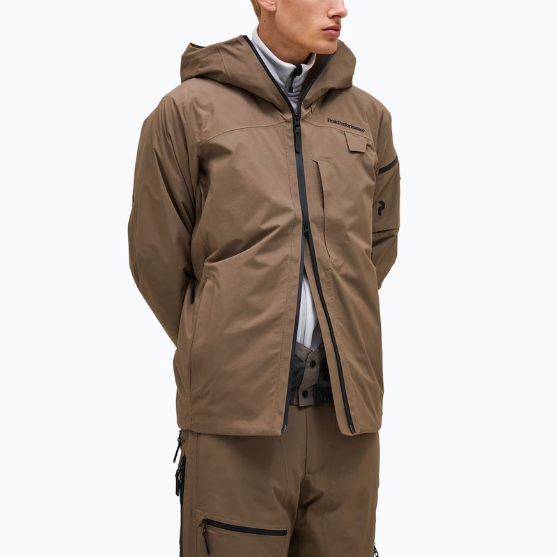Pánská bunda Peak Performance Alpine GTX 2L Insulated Shell terrain tan 3