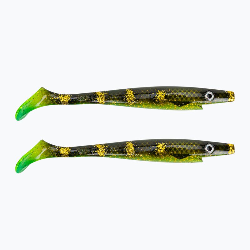 Strike Pro Pig Shad Jr gumová nástraha 2 ks černá/zelená TEV-SP172C-134