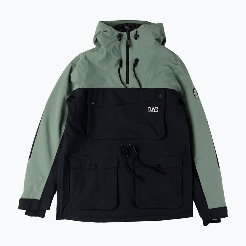 Pánská snowboardová bunda Colourwear Essential Anorak dk sage