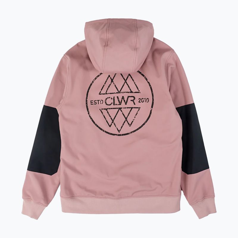 Snowboardová mikina   Colourwear Est 2010 Hood dk rose 2