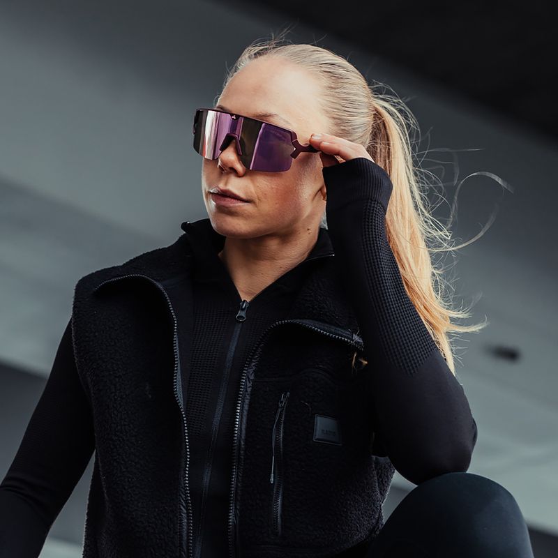 Sluneční brýle Tripoint 009 Lake Prespa Small matt burgundy/brown/pink multi 7