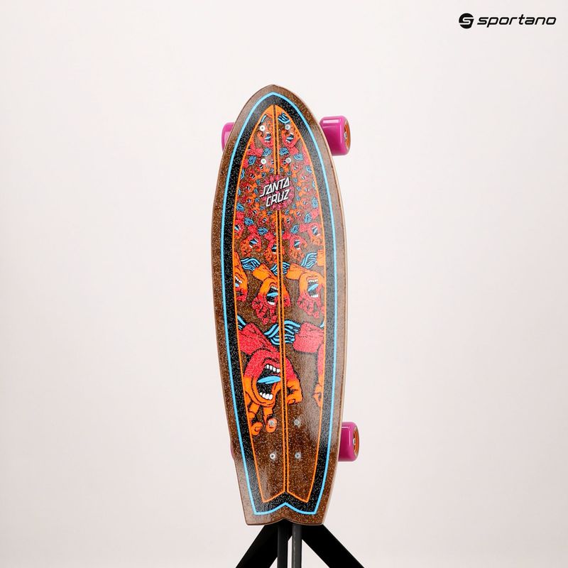 Cruiser skateboard Santa Cruz Cruzer Mandala Hand Shark 8.8 brown 124573 11