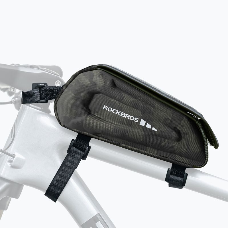 Cyklistická brašna na rám Rockbros 30120064 Bike Tube Bag camouflage 2