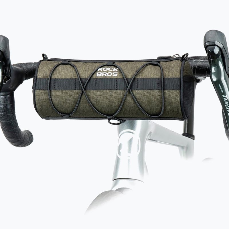 Cyklistická taška Rockbros 30110049001 Bike Front Bag 2 l green/black 3
