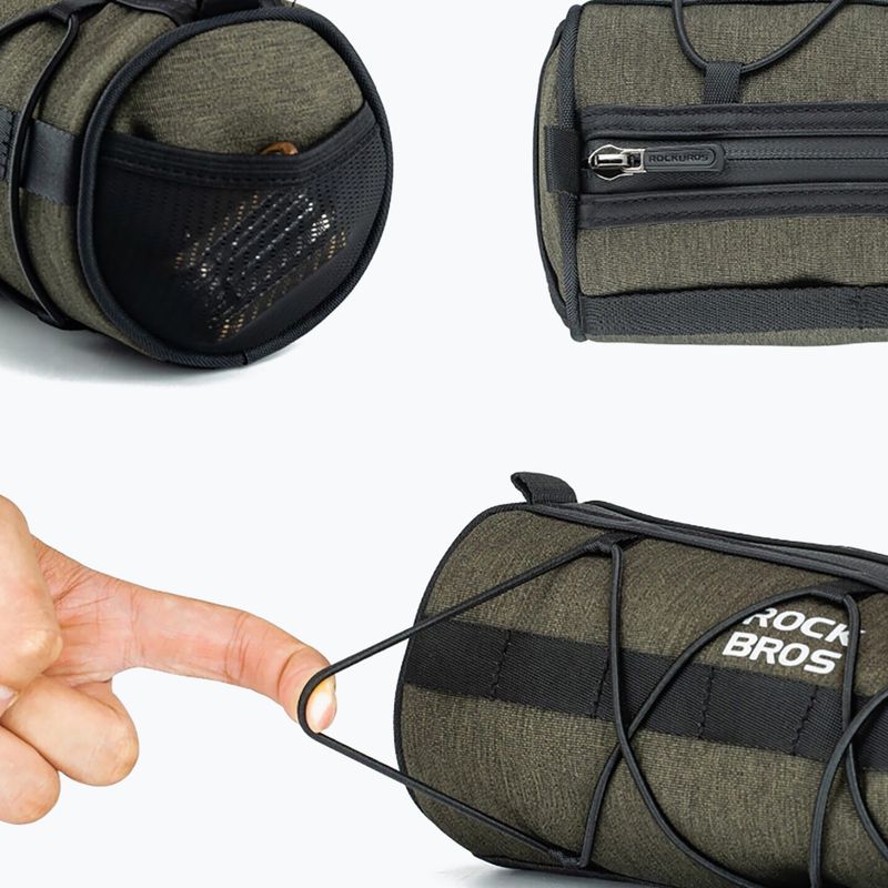Cyklistická taška Rockbros 30110049001 Bike Front Bag 2 l green/black 4
