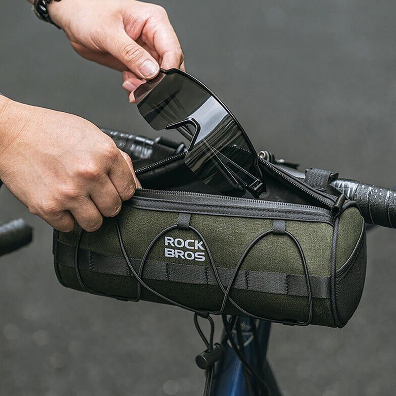 Cyklistická taška Rockbros 30110049001 Bike Front Bag 2 l green/black 9