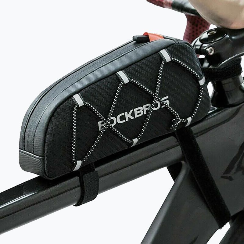 Cyklistická brašna na rám Rockbros 039BK Bike Tube Bag 1 l black 3