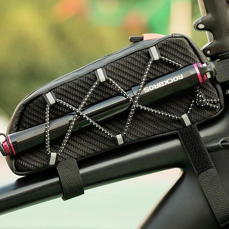 Cyklistická brašna na rám Rockbros 039BK Bike Tube Bag 1 l black 12