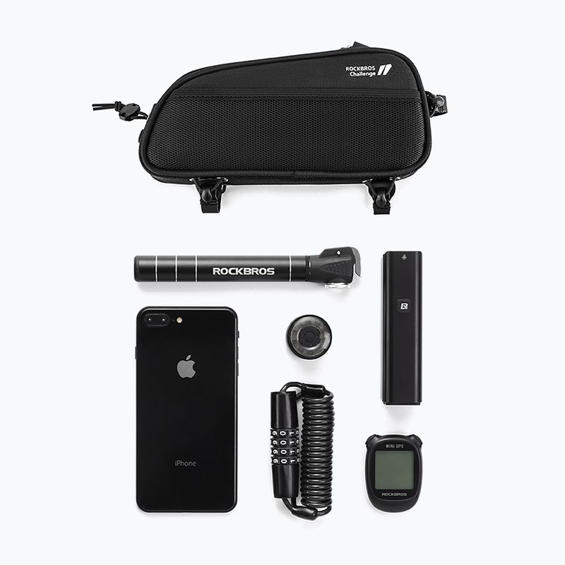 Cyklistická brašna na rám Rockbros 30120096001 MTB Bike Top Tube Bag 1,3 l black 4