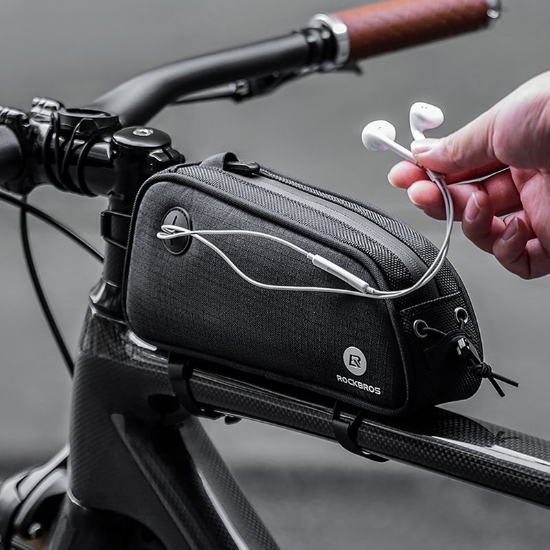 Cyklistická brašna na rám Rockbros 30120096001 MTB Bike Top Tube Bag 1,3 l black 5