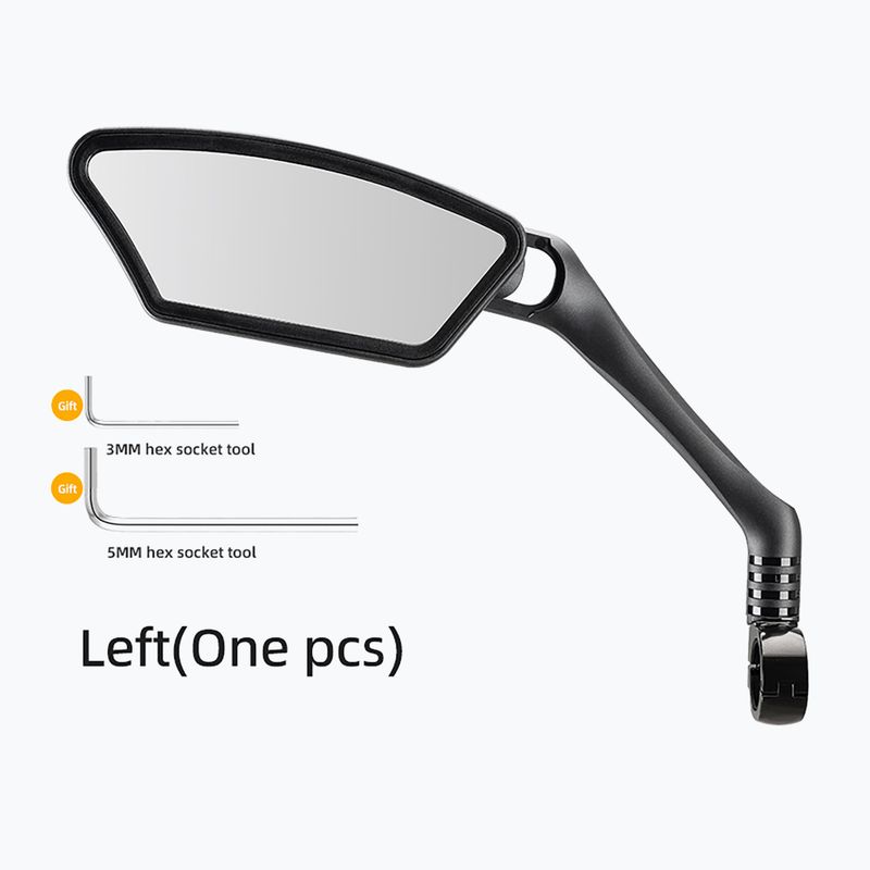 Zrcátko na kolo Rockbros 26210007001 Mirror 1 pcs Left black 2