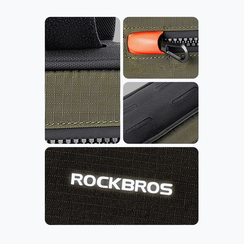 Brašna na rám kola Rockbros 30120079 1,7 l green/black 3