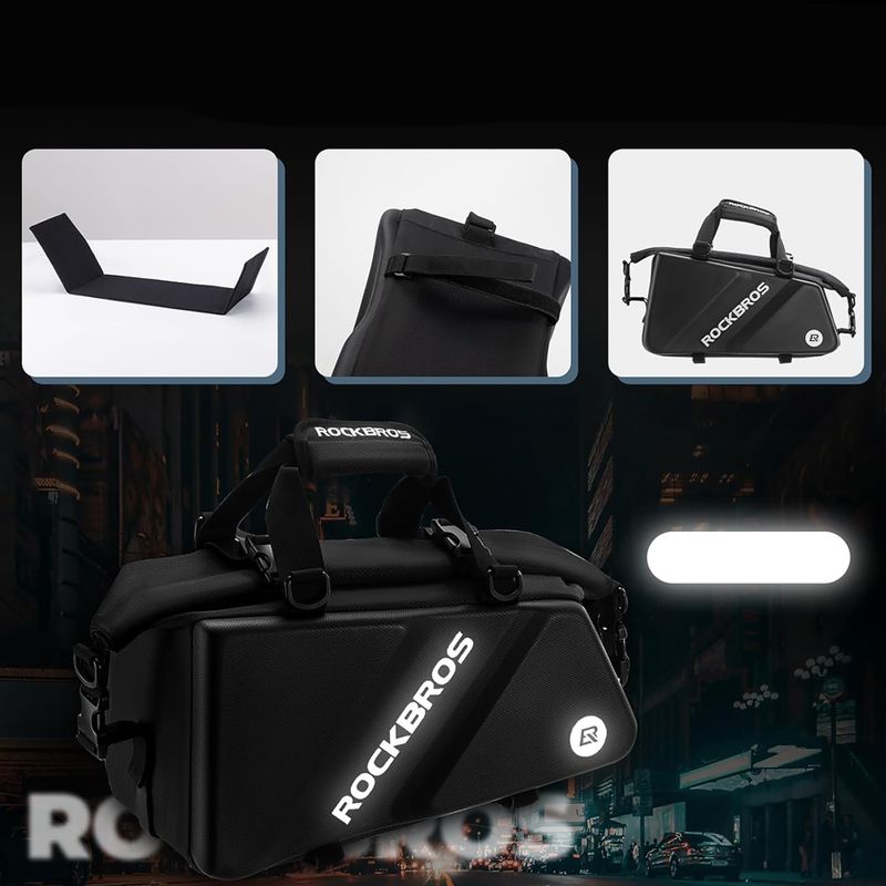 Brašna na nosič kol Rockbros 30140090 11,6 l black  4