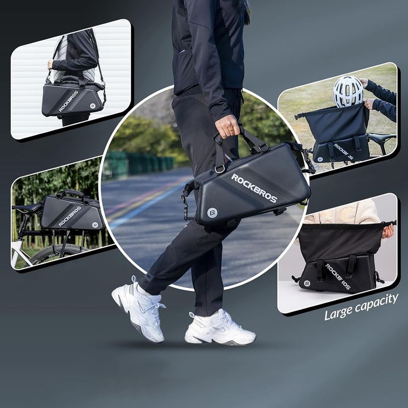 Brašna na nosič kol Rockbros 30140090 11,6 l black  5