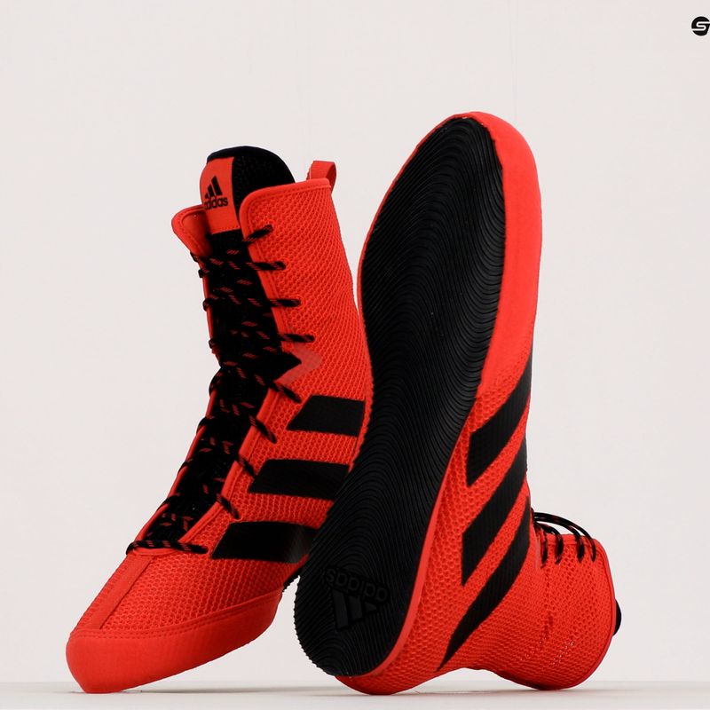 Boxerské boty adidas Box Hog 3 červené FZ5305 9
