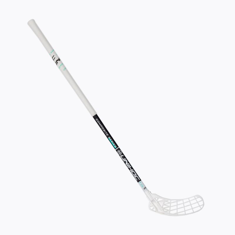 Pravá florbalová hůl UNIHOC Iconic Composite 26 white/black 04942