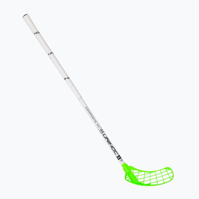 Florbalová hůl UNIHOC Unity Composite 26 white 04940 pro praváky