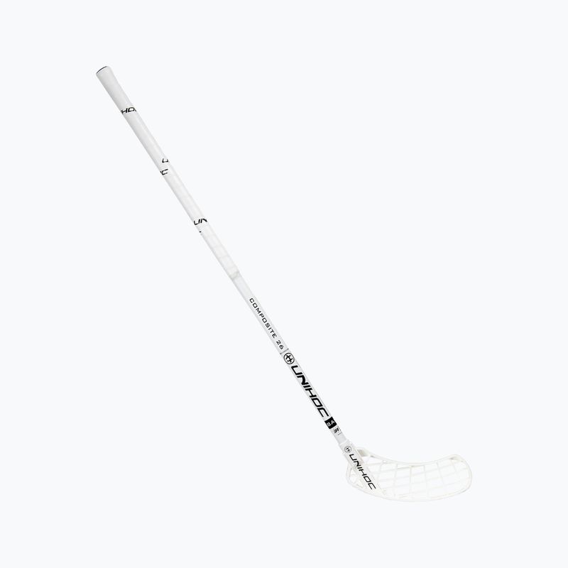Florbalová hůl UNIHOC Unity Composite 26 white 04940 pro praváky 5