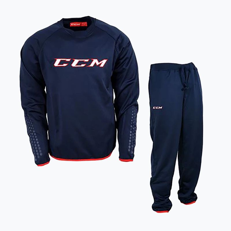 Dětská tepláková souprava CCM Locker Suit JR navy