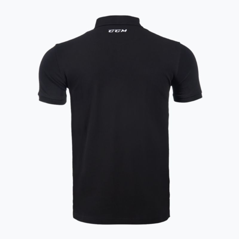 Pánské tričko CCM Polo SR černé 2