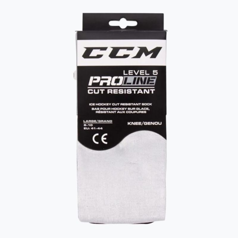 Hokejové ponožky CCM Pro Cut '19 white/black 4