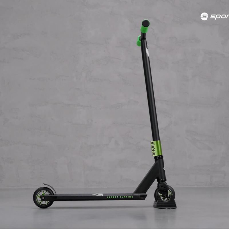 Streetsurfing Stunt Scootter Bandit černá/zelená 8