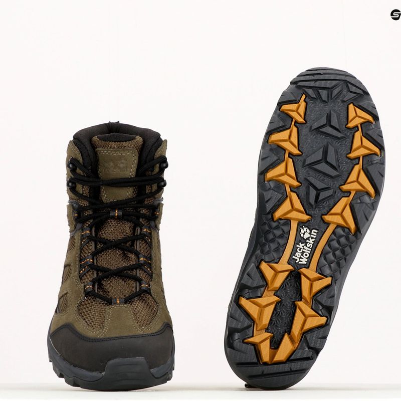 Pánská trekingová obuv Jack Wolfskin Vojo 3 Texapore Mid hnědá 4042461 10