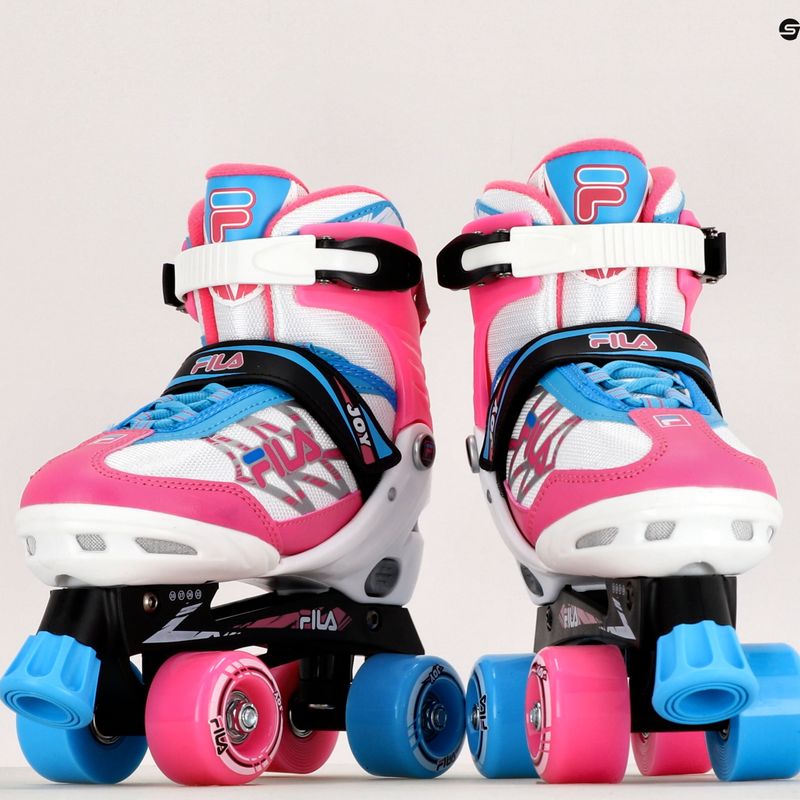 Dětské kolečkové brusle FILA Joy G white/pink/light blue 11