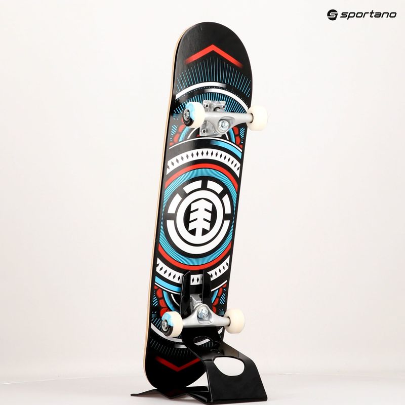 Element Hatched Red Blue barevný klasický skateboard W4CPC4 9