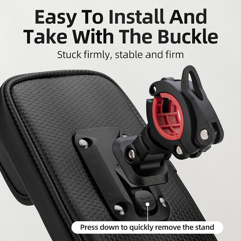 Taška na řídítka na kolo Rockbros 301101770001 WP Bike Phone Bag for 6.7" black 4