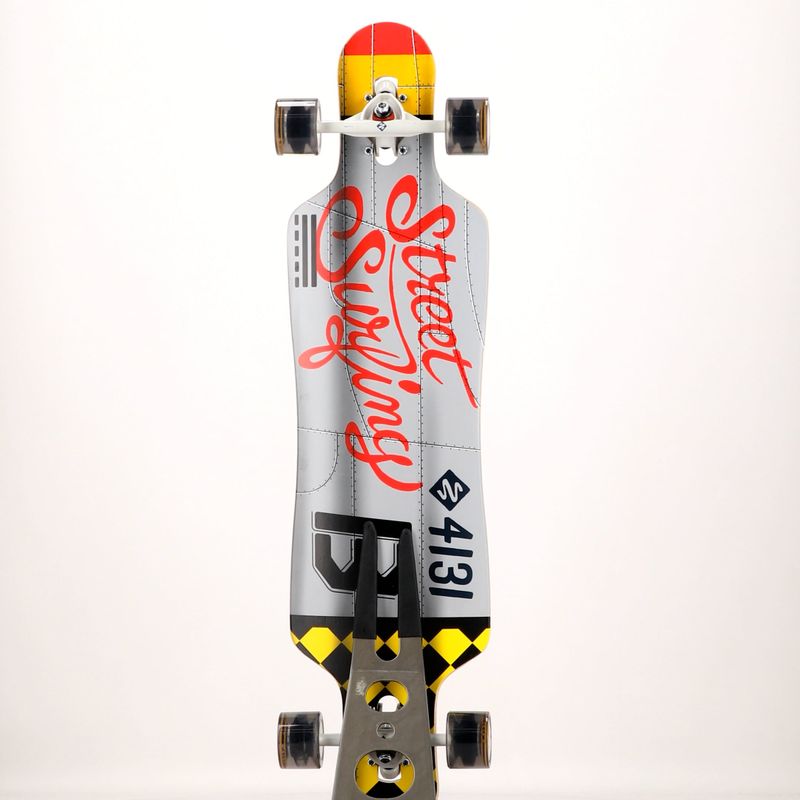 Street Surfing Curve Drop Through Freeride longboard 39' šedý 10