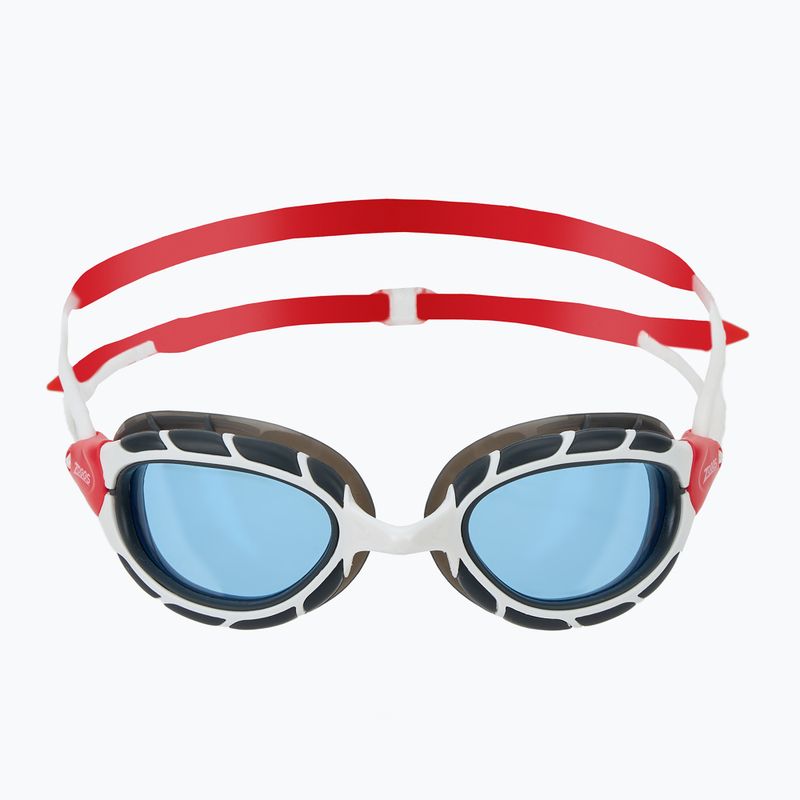 Plavecké brýle Zoggs Predator white/ red/ tint blue 2