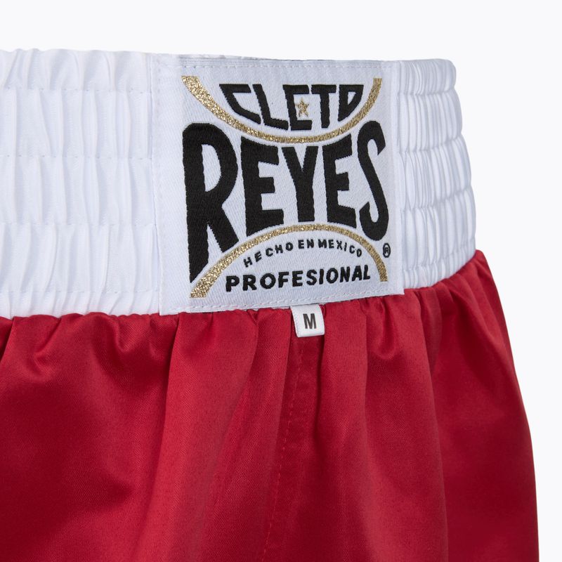 Pánské boxerské šortky Cleto Reyes Satin Boxing red/white 3