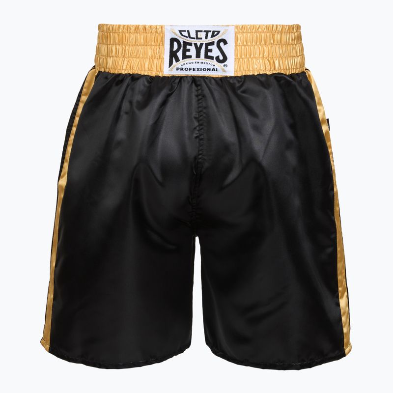 Pánské boxerské šortky  Cleto Reyes Satin Boxing black/gold 2