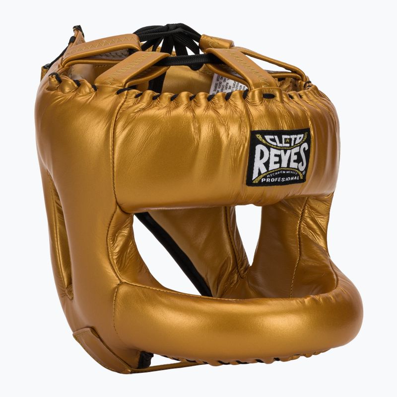Boxerská přilba Cleto Reyes With Round Face Bar gold