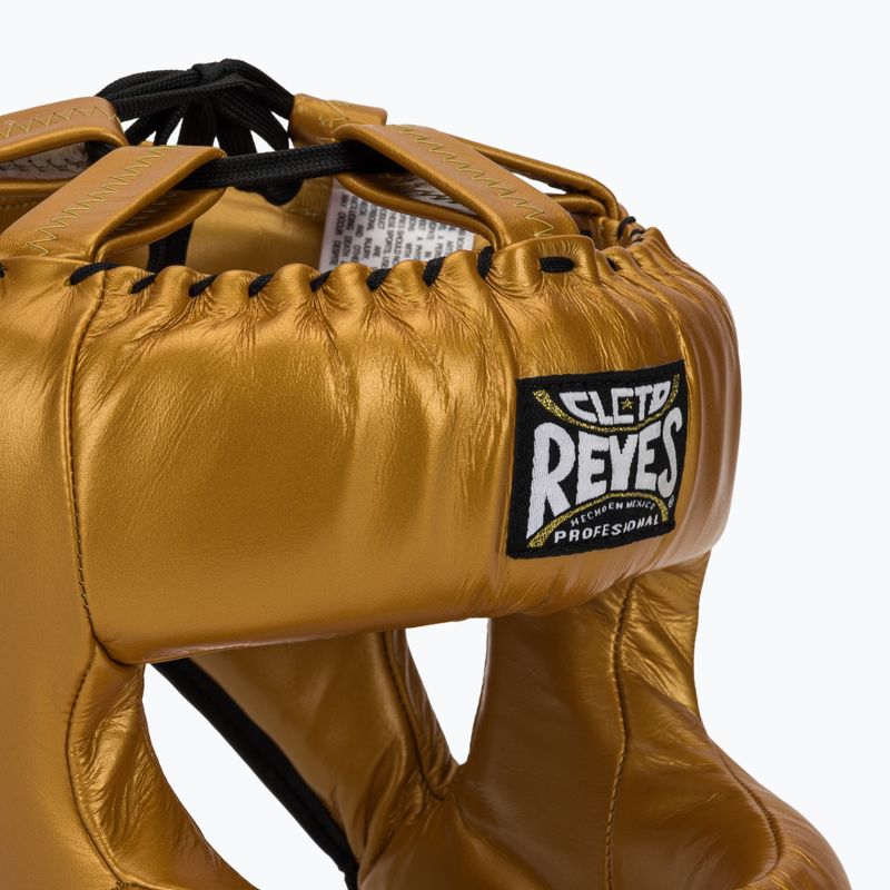Boxerská přilba Cleto Reyes With Round Face Bar gold 4