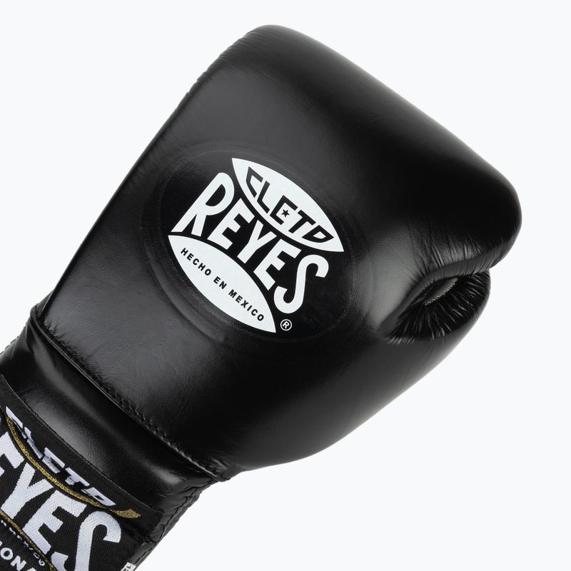 Boxerské rukavice Cleto Reyes Traning Thumb black/silver 5