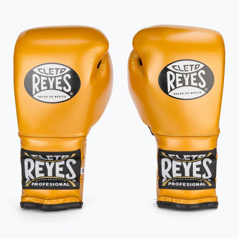 Boxerské rukavice  Cleto Reyes Lace Up Sparring gold 2