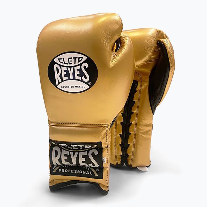 Boxerské rukavice  Cleto Reyes Lace Up Sparring gold