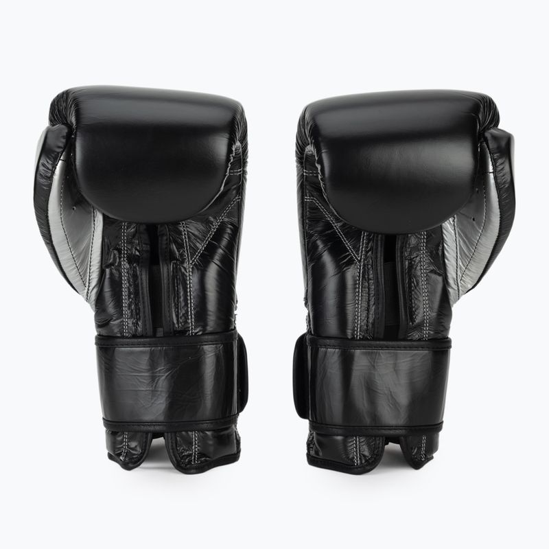 Boxerské rukavice Cleto Reyes Velcro Sparring black silver 3