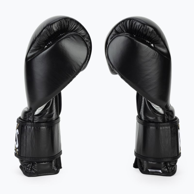 Boxerské rukavice Cleto Reyes Velcro Sparring black silver 4