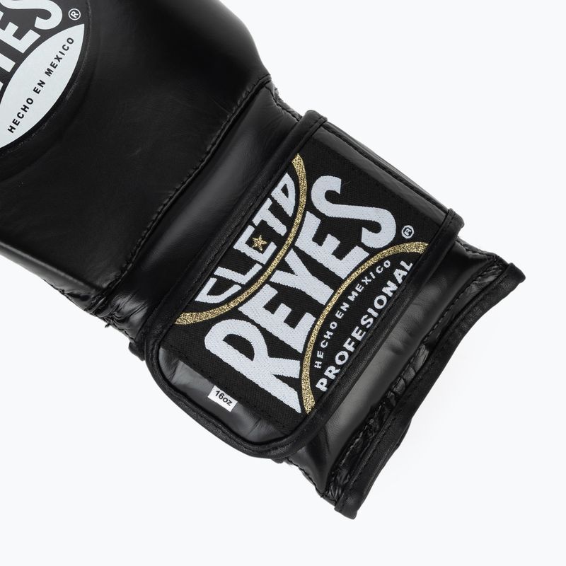 Boxerské rukavice Cleto Reyes Velcro Sparring black silver 6