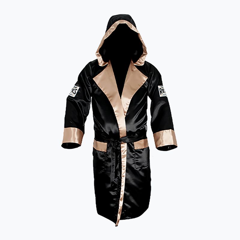 Boxerský župan Cleto Reyes Satin Boxing Hoodie black/gold 2
