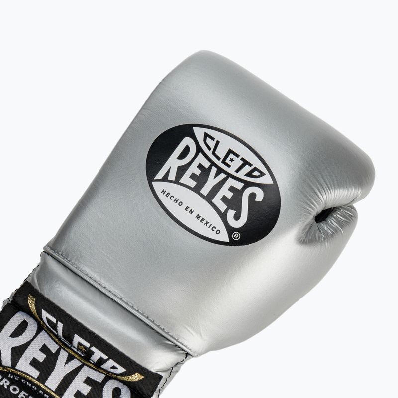 Boxerské rukavice  Cleto Reyes Lace Up Sparring silver 5