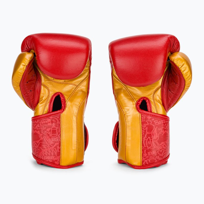 Boxerské rukavice  Cleto Reyes High Precision Training Leather red/gold 3