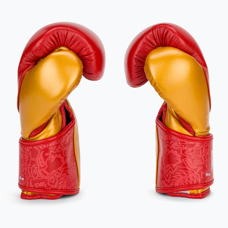 Boxerské rukavice  Cleto Reyes High Precision Training Leather red/gold 4