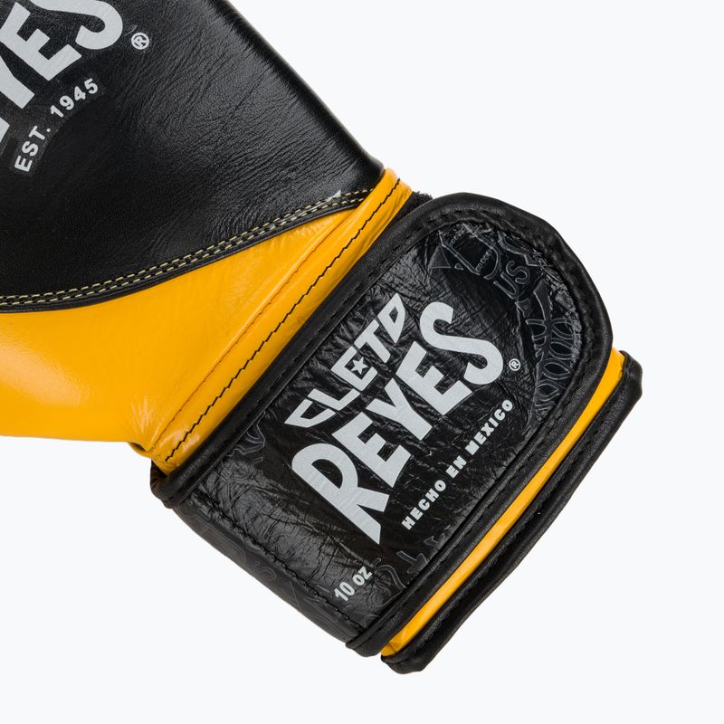 Boxerské rukavice  Cleto Reyes High Precision Training Leather black/yellow 6