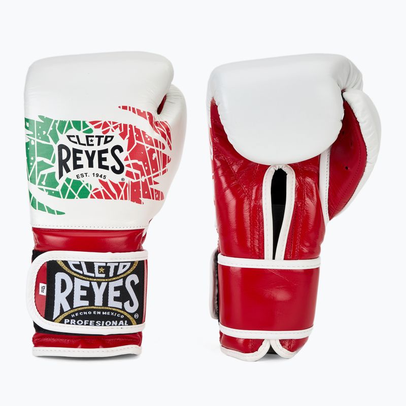 Boxerské rukavice  Cleto Reyes Velcro Sparring red/white green red 3